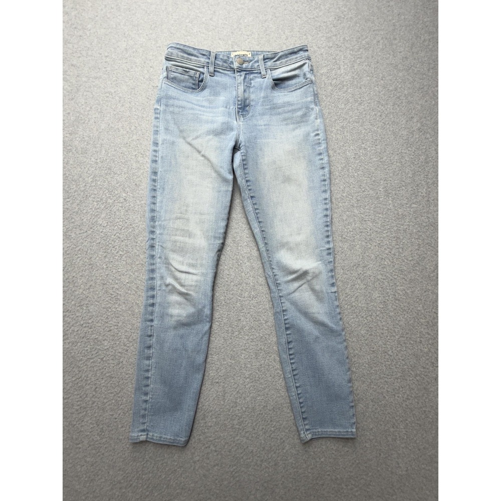 L'Agence Margot High Rise Skinny Jeans Womens 25 Blue Light Wash Denim 27x26.5
